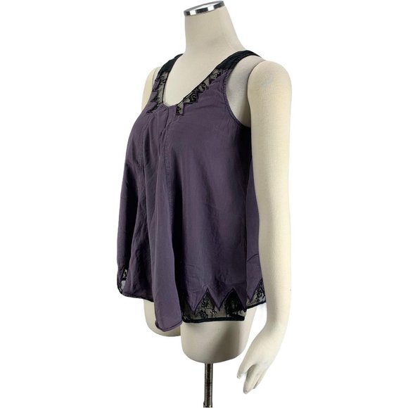 Lost April Anthropologie Large Tank Silk Blouse - Picture 2 of 5